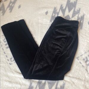 WHBM Black Velvet Leggings